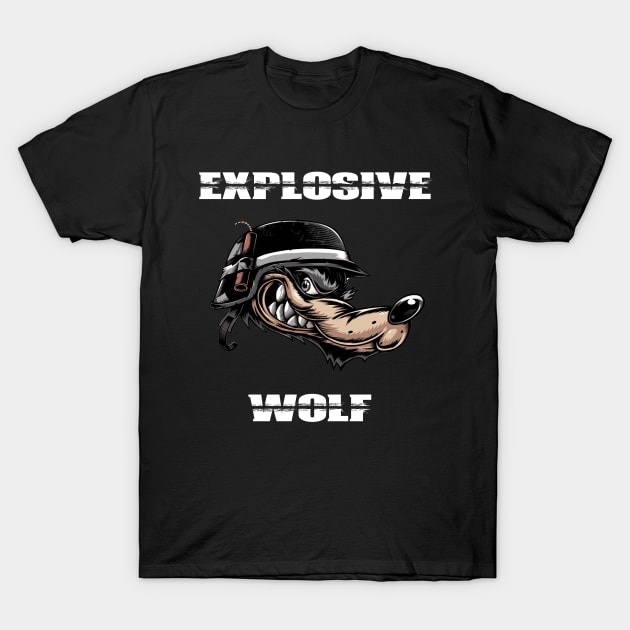 Explosive wolf T-Shirt by creativeminds